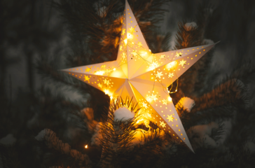 merry-christmas-christmas-star-glowing-snowy-tree-night-close-up-atmospheric-magic-winter