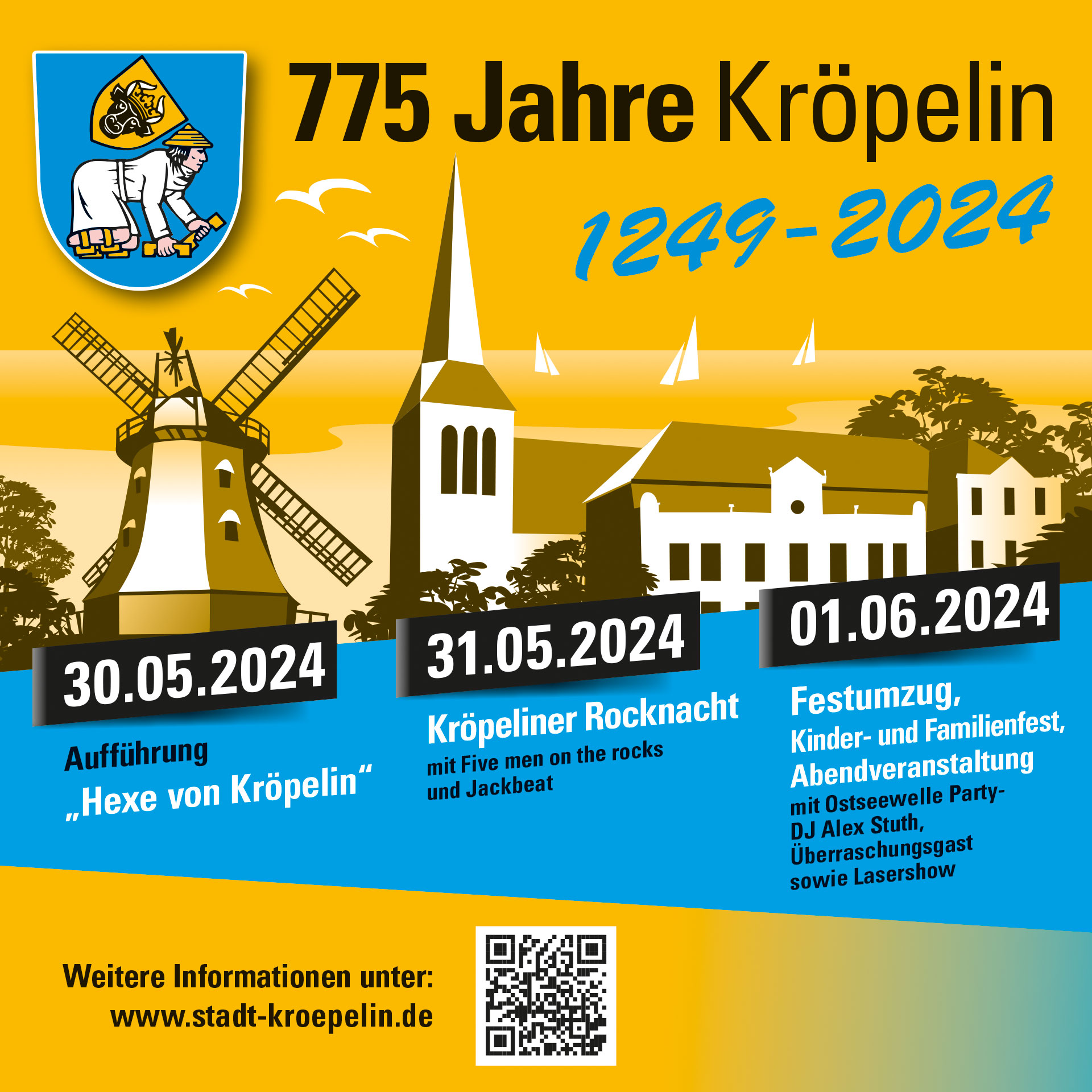 Werbung Veranstaltungen 775 Jahre Kröpelin