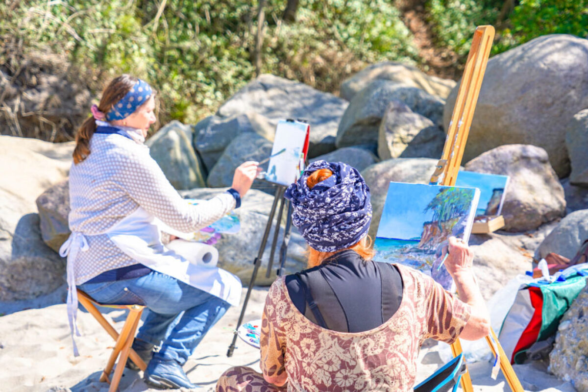 Plein-Air-malen-am-Strand©Jasmin-Fernholz Plein-Air-malen-am-Strand©Jasmin-Fernholz