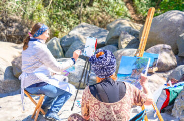 Plein-Air-malen-am-Strand©Jasmin-Fernholz